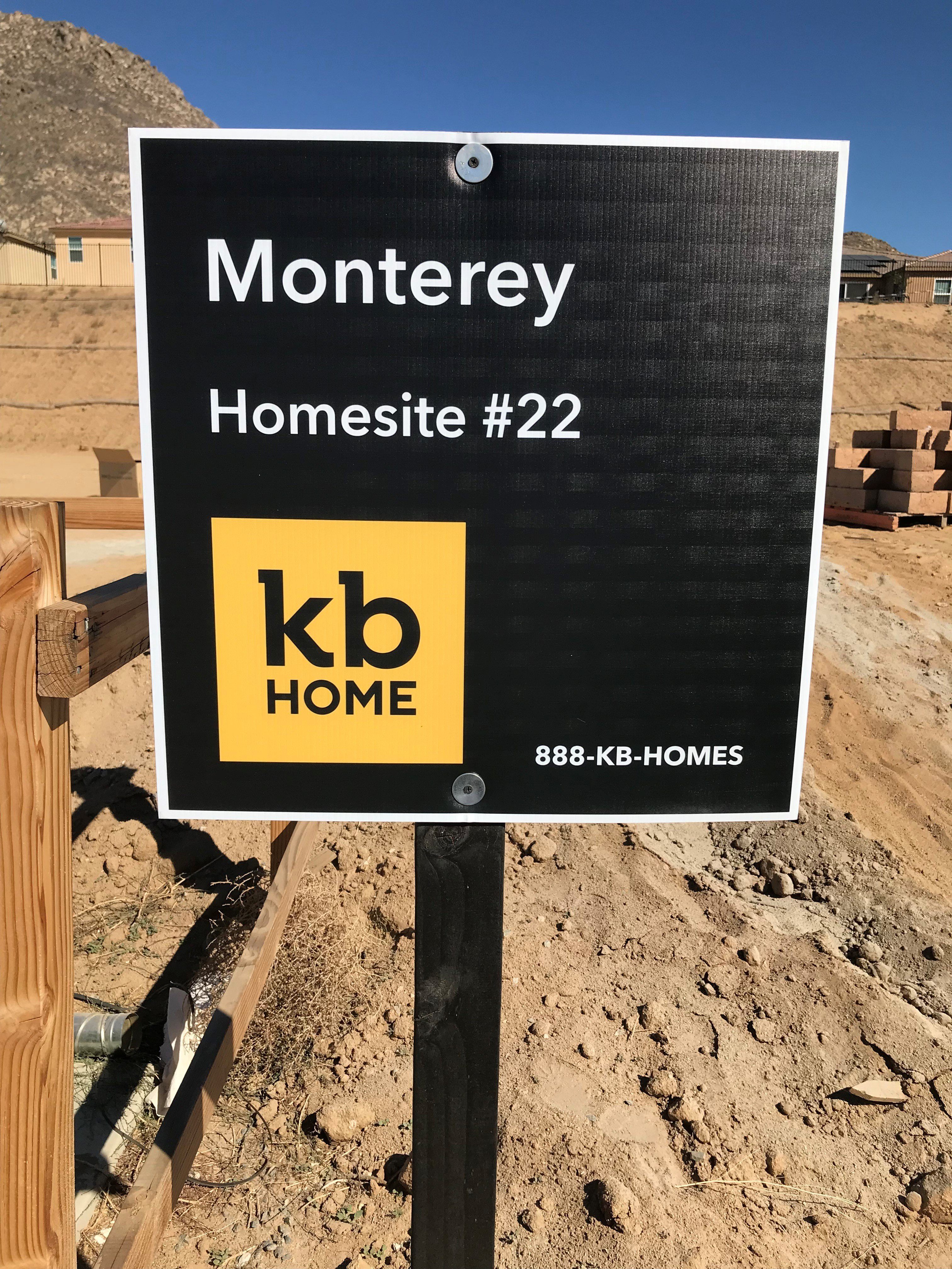 400 - KB Home Homesite Sign